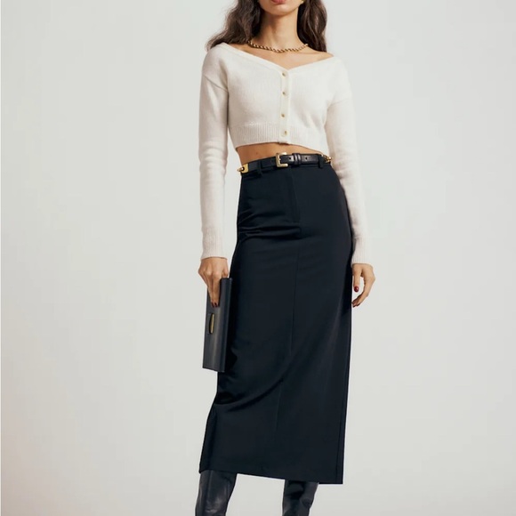 Reformation Black Maxi Skirt - Picture 4 of 11